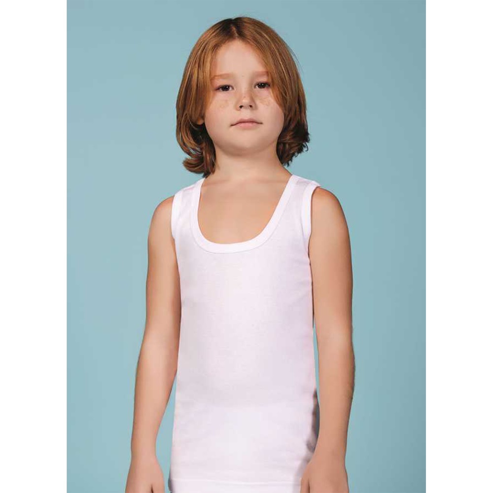 Berrak 1501 Erkek Çocuk Atlet - Beyaz - 5