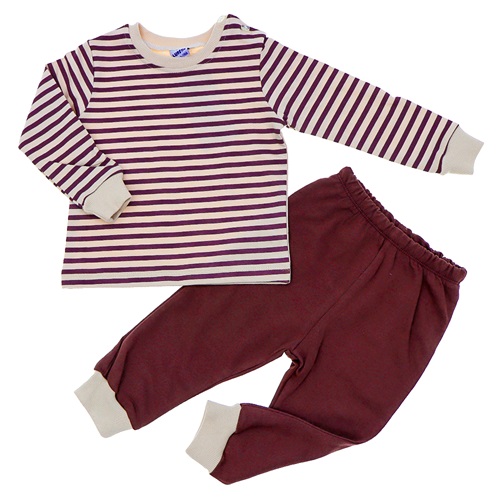 Lupita 5622 Erkek Çocuk Penye Çizgili 2 Li Takım 6-18 Ay - Sarı - 6-12-18- AY