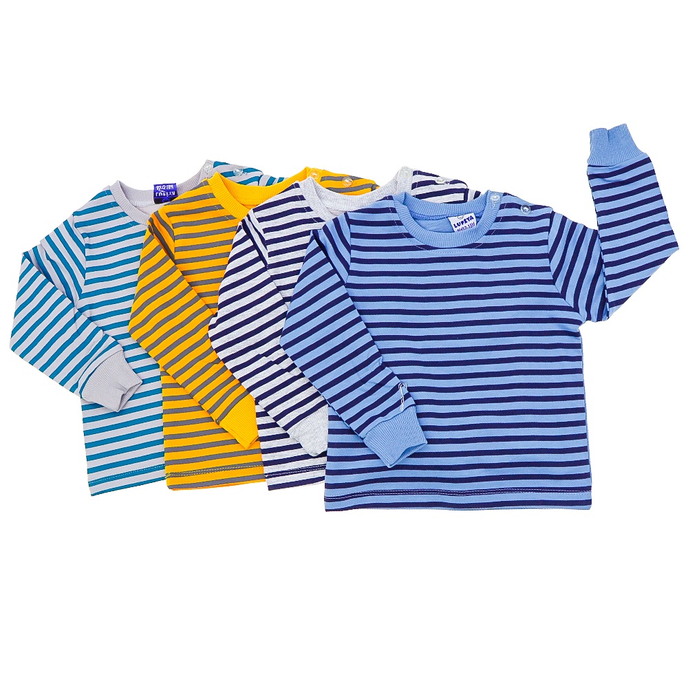 Lupita 5622 Erkek Çocuk Penye Çizgili 2 Li Takım 6-18 Ay - Sarı - 6-12-18- AY