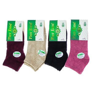 Pier Esse 2253 Bayan Bambu Likralı Havlu Patik Çorap (201)- Karışık Renk - ASORTİ