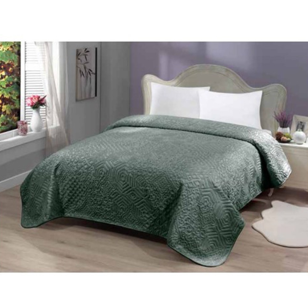Mink Prime Tek Kişilik Welsoflu Battaniye 150x220 Cm - Yeşil - 150X220 CM