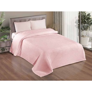 Mink All Season Çift Kişilik Welsoflu Tomurcuk Battaniye 200x220 Cm - Kiremit - 200X220 CM