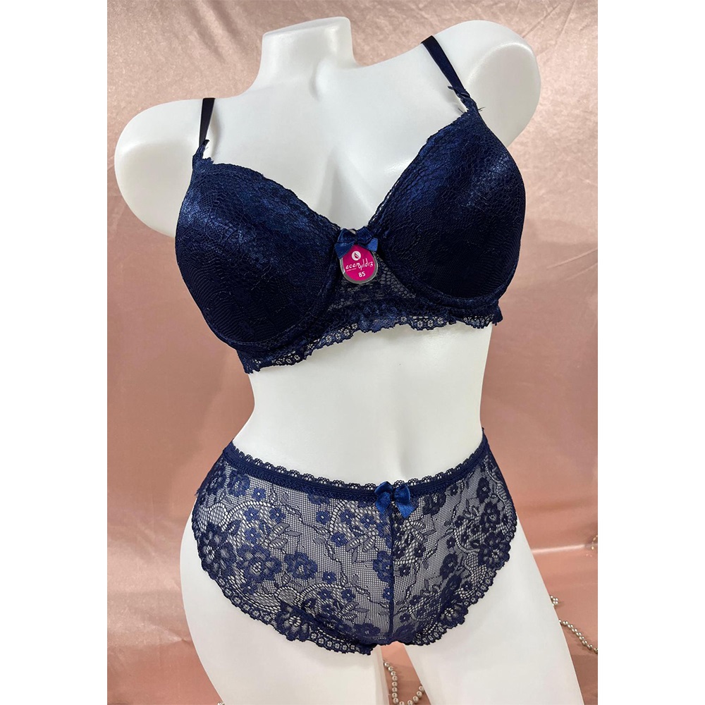 Ecem Yildiz 3500 Dantelli Silikonlu DolguluSütyen Takım 75-90 - Z.Yeşili - 75-80-85-90 - 33291-Z.Yeşili-75-80-85-90