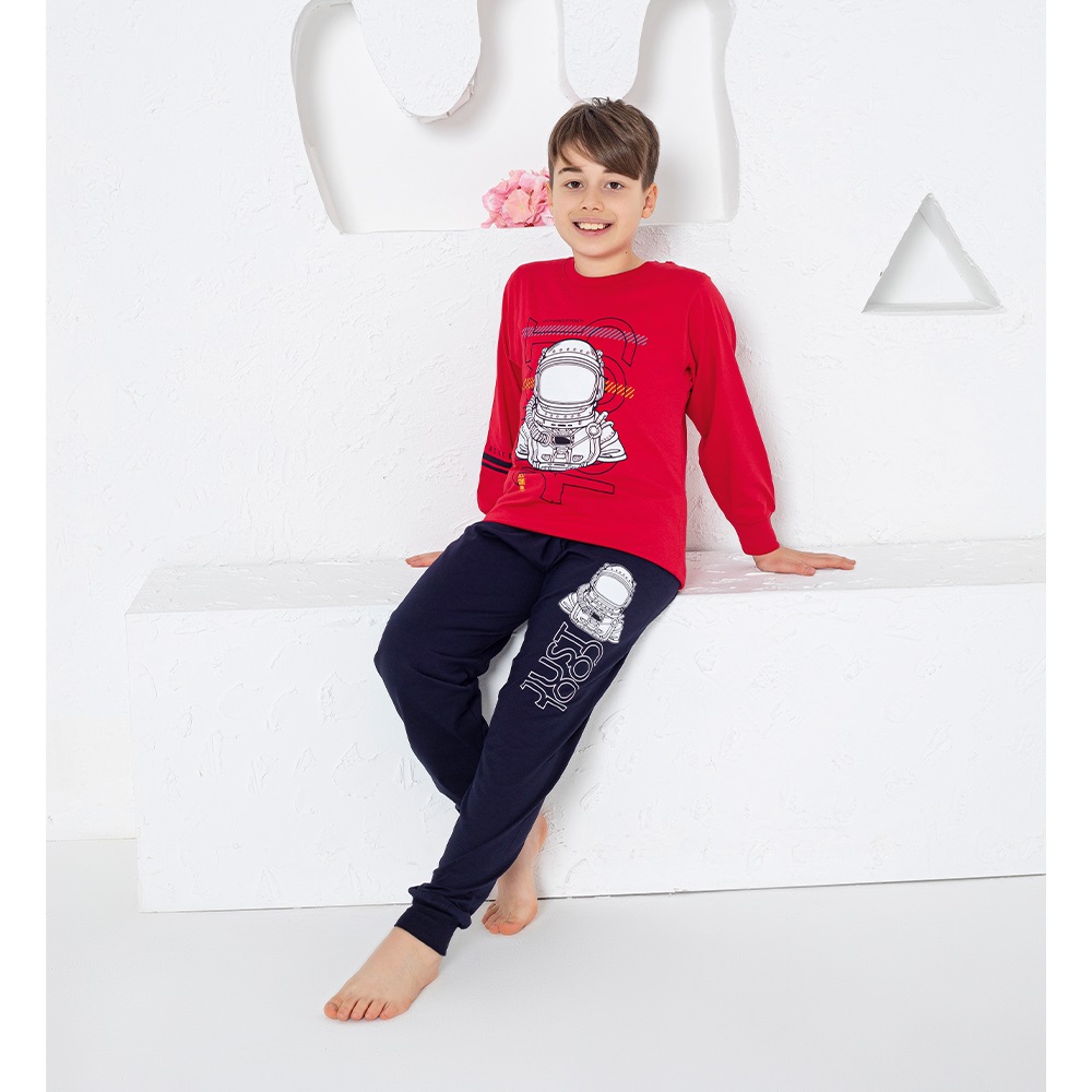 Estiva 24455 Çocuk Penye Uzaylı Baskılı Pijama Takımı Yaş 7.9.11 - Yeşil - 7-11 YAŞ - 33547-Yeşil-7-11 YAŞ