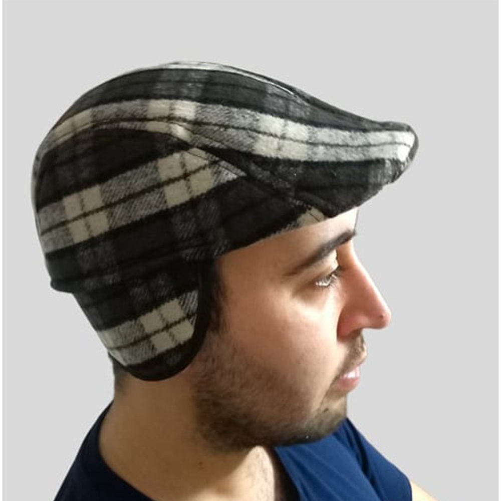 Karataş Erkek Desenli Kulaklı Ördek Şapka