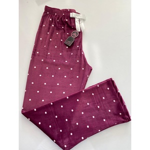 Maxpera 7013 Bayan Fransız Kadife Pijama Tek Alt M-2XL - Mor - M-L-XL-2XL