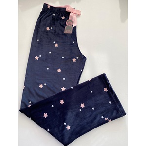 Maxpera 7013 Bayan Fransız Kadife Pijama Tek Alt M-2XL - Mor - M-L-XL-2XL