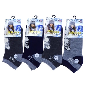 Aksu Bayan Desenli Soft Parfümlü Havlu Patik Çorap - Karışık Renk - ASORTİ