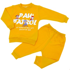 Karaca 400 Erkek Çocuk Penye Paw Patrol Baskılı Takım 2-4 Yaş - Sarı - 2-3-4 YAŞ