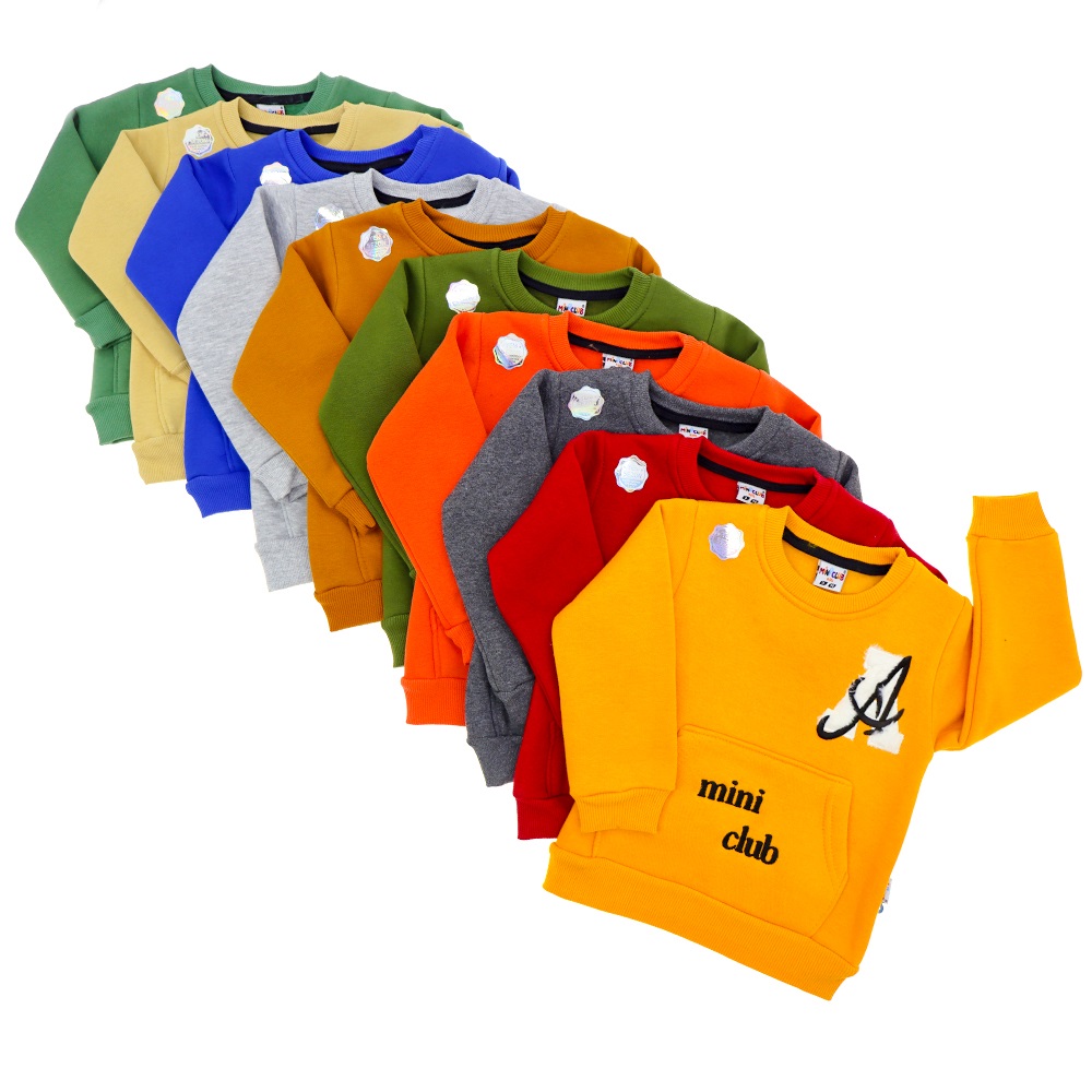 Mini Club 3456 Erkek Çocuk 3 İp Peluş A Nakışlı Takım 3-6 Yaş - Gri - 3-4-5-6 YAŞ