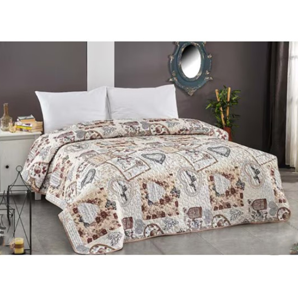 Klass Home Desenli Battal Çok Amaçlı Örtü Pike 200x220 cm - P.İçi Karışık Renk - 200X220
