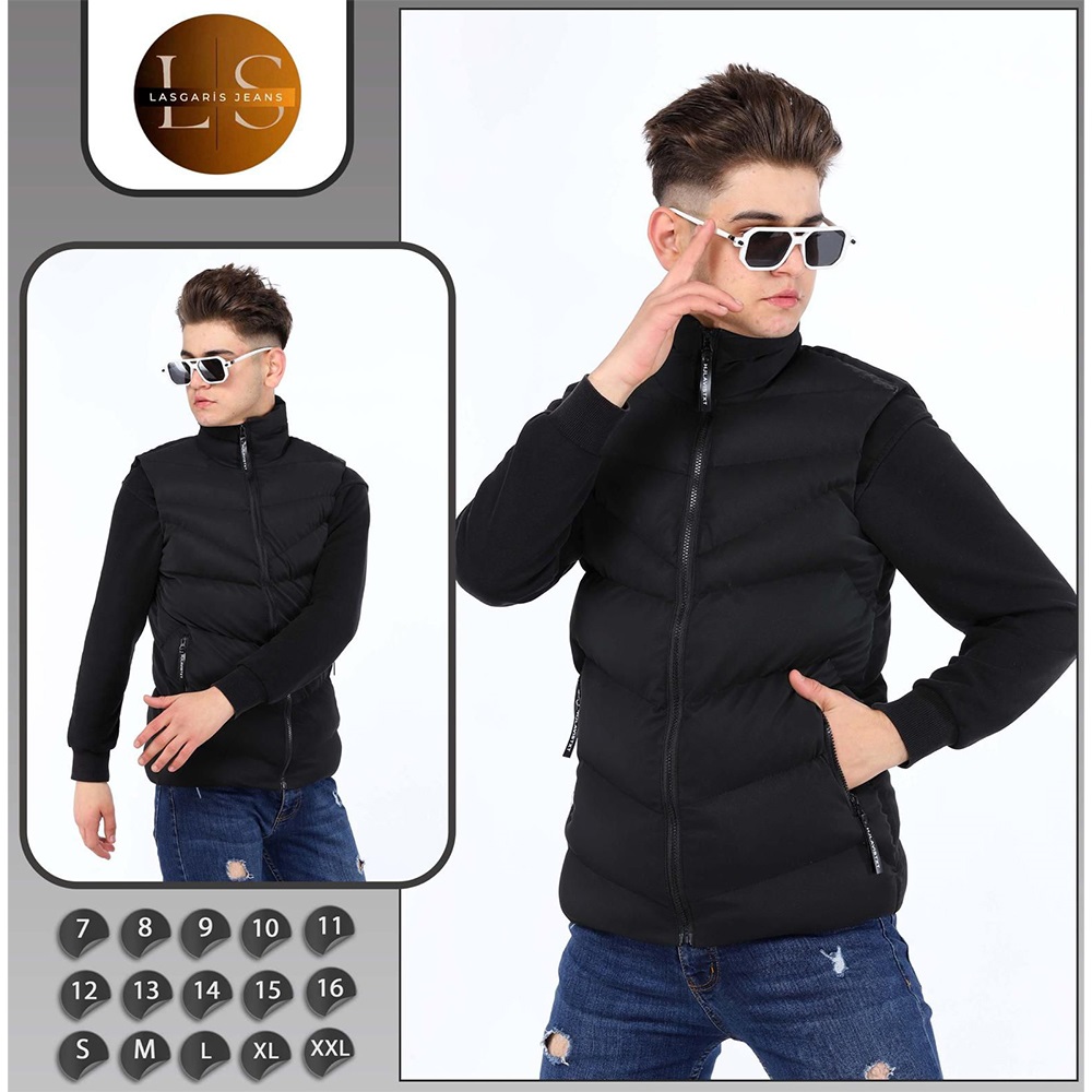 Özyıl Lıfe 2001 Erkek Çocuk Lasgaris Karbon Deri Yelek 7-11 Yaş - Bej - 7-11 YAŞ