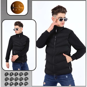 Özyıl Lıfe 2001 Erkek Çocuk Lasgaris Karbon Deri Yelek 7-11 Yaş - Bej - 7-11 YAŞ