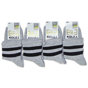 XGri Polo B-11 Bayan Likralı Askılı Kolej Çorap - Siyah - ÇEMBERLİ