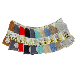 XGri Polo Ç-6 Çocuk Ters Havlu Soket Çorap - P.İçi Karışık Renk - 3-4 YAŞ