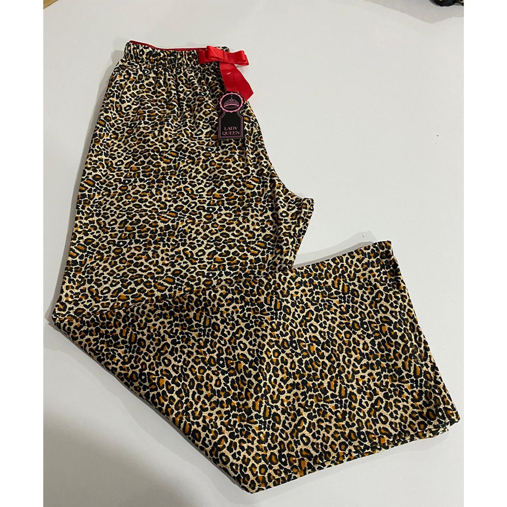 Lady Queen 9013 Bayan Şardonlu Milan Pijama Tek Alt M-2XL - Yeşil - M-2XL