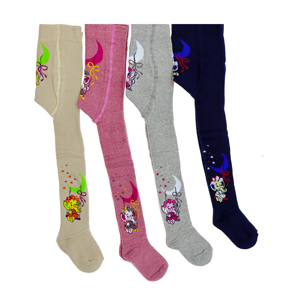 First Kız Desenli Havlu Külotlu Çorap - P.İçi Karışık Renk - 0-1 YAŞ