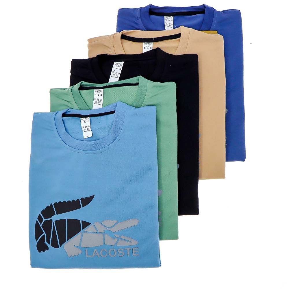 Lacoste 2020 Erkek 2 İp Lacoste Baskılı Sıfır Yaka Sweat S-2XL