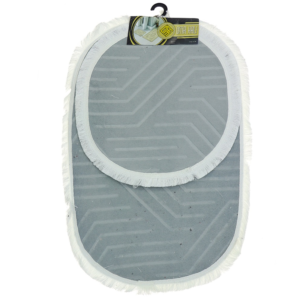 Nergiz Kabartma Desenli Kaymaz Jel Taban 2 Li Klozet Takımı - P.İçi Karışık Renk - PAKET İÇİ KARIŞIK