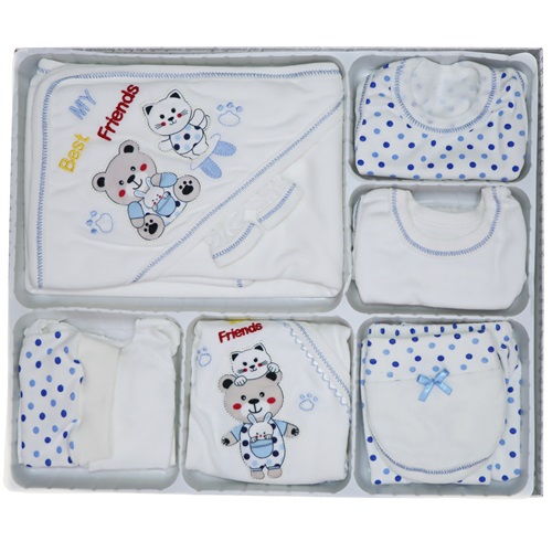 310 My Best Friends Nakış 11 Parça Zıbın Seti 0-3 Ay