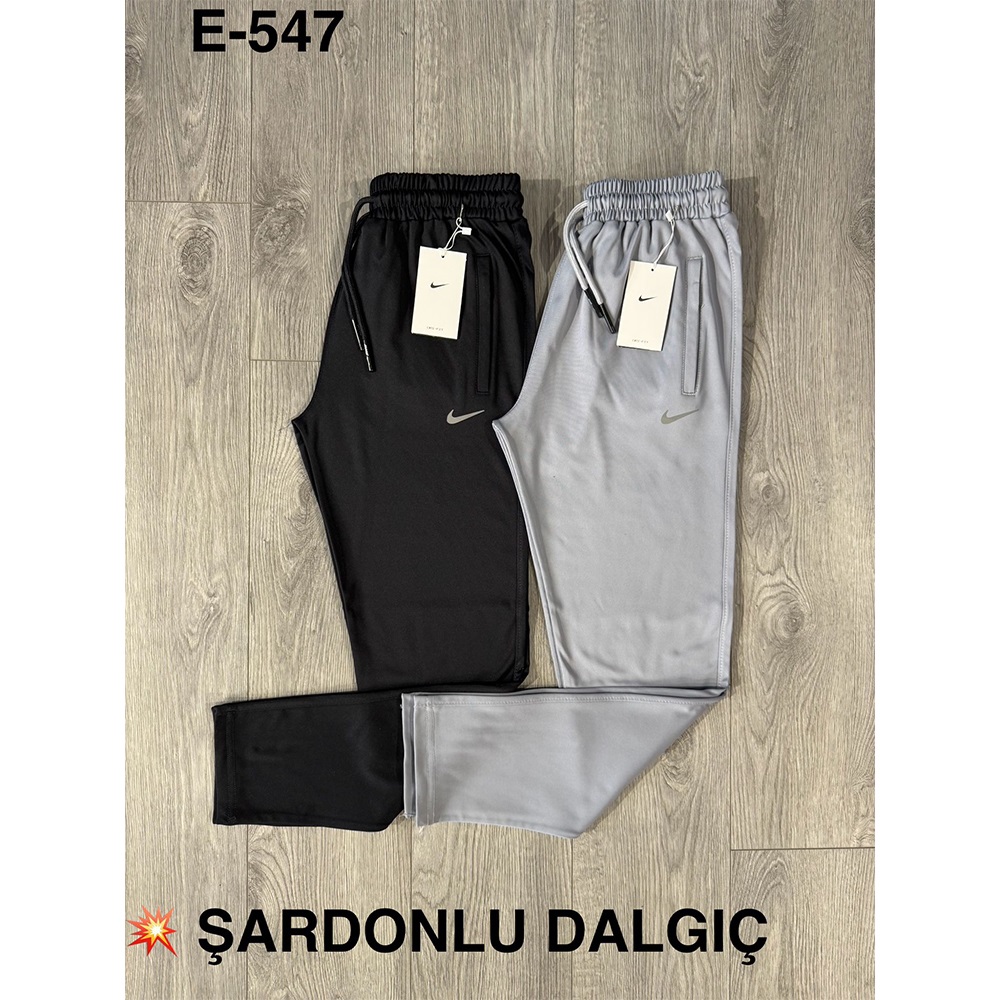 Atrax E-547 Erkek Dalgıç Açık Paça Nıke Baskılı Eşofman Alt S-2XL - Siyah - S-M-L-XL-2XL