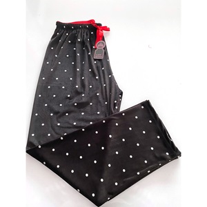 Lady Queen 8020 Bayan Battal Desenli Fransız Kadife Pijama Tek Alt 3XL-5XL - G.Kurusu - 3XL-4XL-5XL