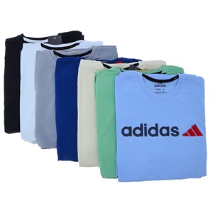 Alfa Kids 6178 Erkek Çocuk Adidas Baskılı Sıfır Yaka Tişört 9-12 Yaş - İndigo