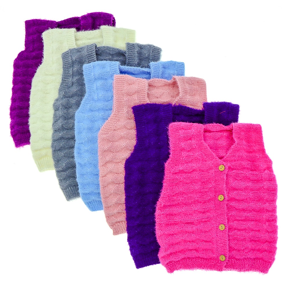 Faden Kız Çocuk Yumoş Yelek 2-4 Yaş - Ekru - 2-3-4 YAŞ