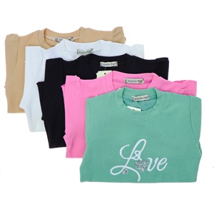 Almila 1652 Kız Çocuk Fitilli Kol Etek Dantelli Sweat 5-8 Yaş - Siyah - 5-8 YAŞ