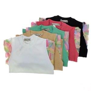 Almila 1799 Kız Çocuk Fitilli Kol Papatyalı Sweat 9-12 Yaş