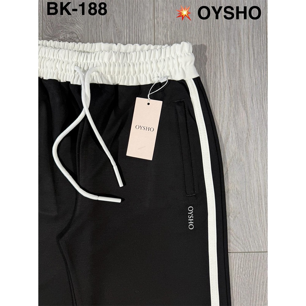 Oysho BK-188 Bayan Modal Kumaş Palazzo Oysho Baskılı Düz Paça Eşofman Alt S-XXL - Siyah - S-M-L-XL-2XL