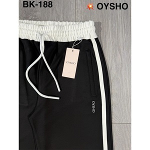 Oysho BK-188 Bayan Modal Kumaş Palazzo Oysho Baskılı Düz Paça Eşofman Alt S-XXL - Siyah - S-M-L-XL-2XL