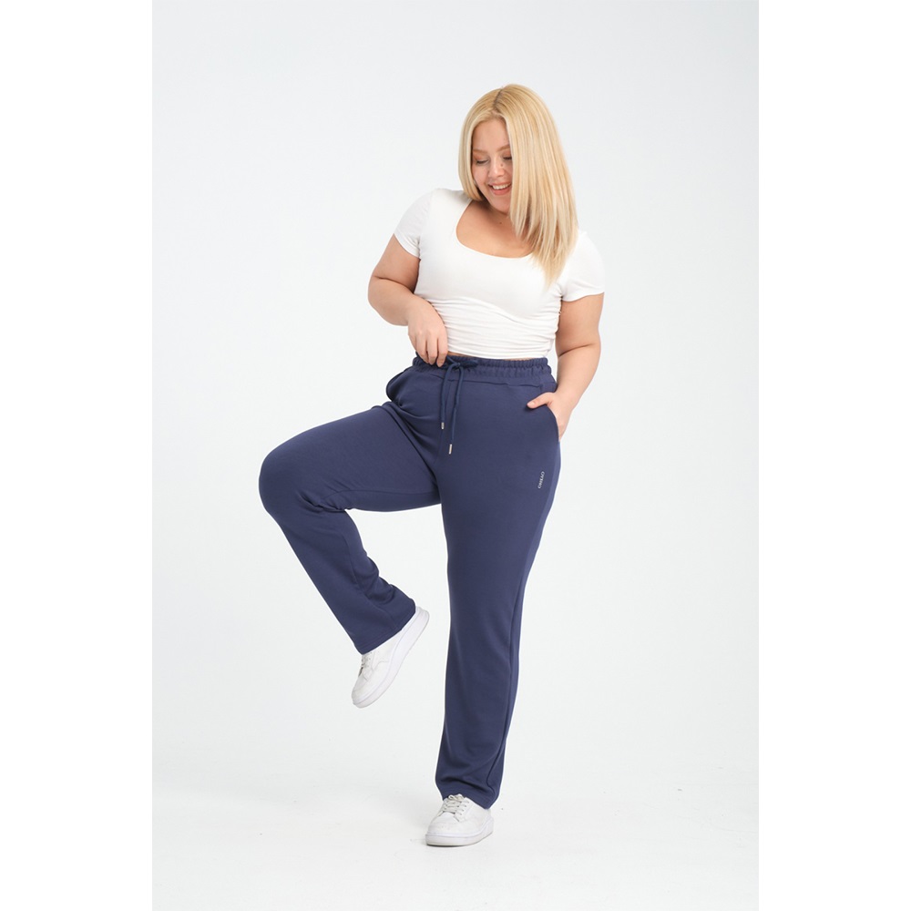 Oysho 315 Bayan Darpaça Cepli Battal Eşofman Alt 2XL- 4XL - Bej - 3XL