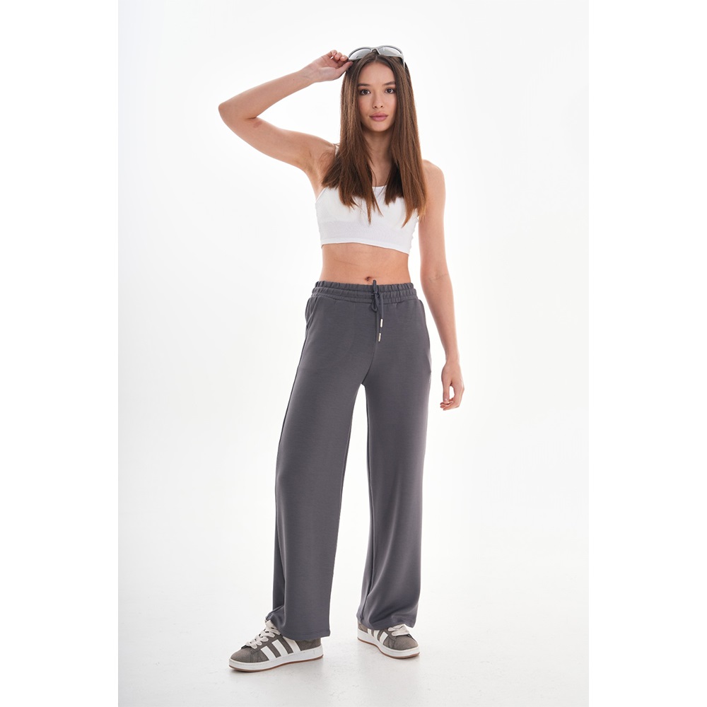 Oysho 388 Bayan Palezo Cepli Tayt S-XL - Füme - L