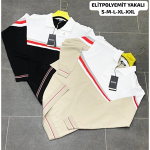 Farfetch Erkek 2 İp Kabartma Baskılı Elit Polyemit Yakalı Sweat S-2XL