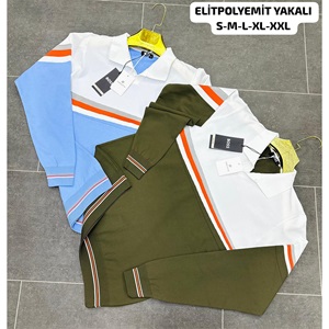 Farfetch Erkek 2 İp Kabartma Baskılı Elit Polyemit Yakalı Sweat S-2XL - Karışık Renk - S-M-L-XL-2XL