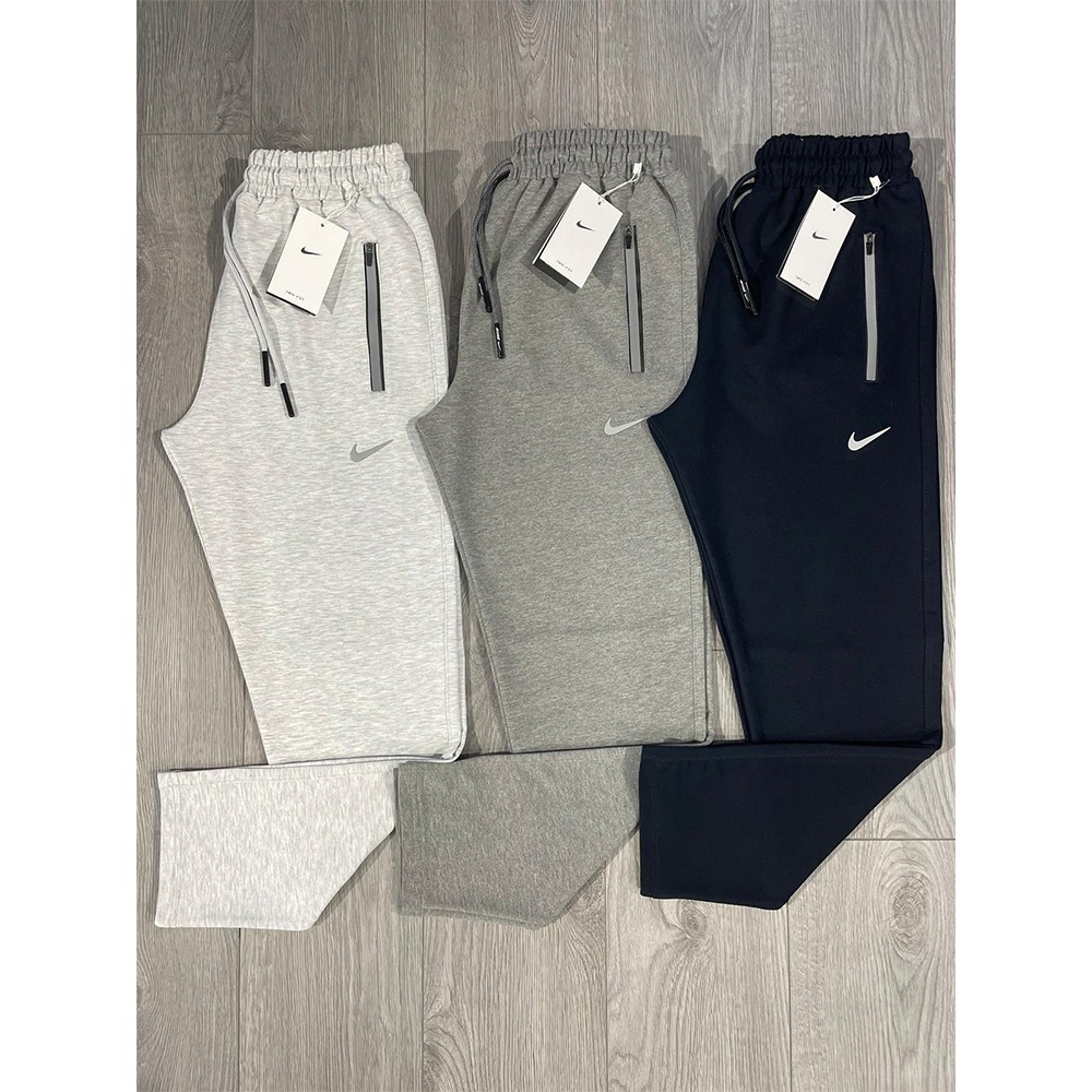 Atrax E-690 Erkek Kompak Adidas Baskılı Paça Ribanalı Eşofman Alt S-2XL - Füme - S-M-L-XL-2XL