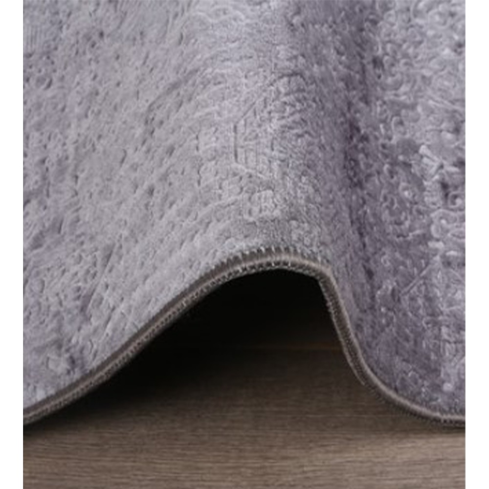 Berroni İrşad Peluş Saçaklı Yolluk 80X150 Cm - A.Gri - 80X150 CM
