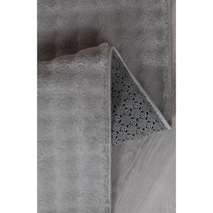 Berroni İrşad Peluş Saçaklı Yolluk 80X150 Cm - A.Gri - 80X150 CM