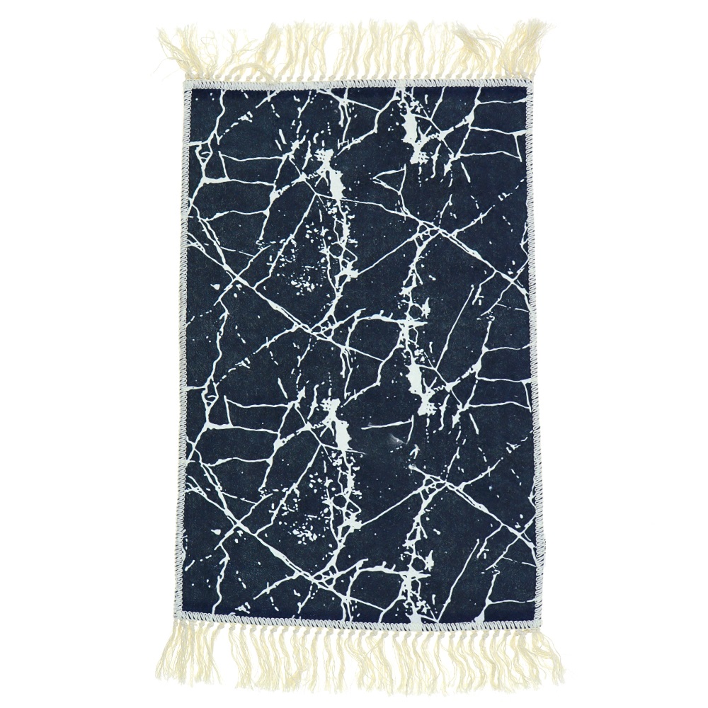 Banyolin Dijital Velvet Kadife Saçaklı Paspas 40X60 Cm- Karışık Renk - 40X60 CM