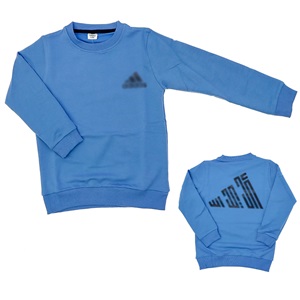 Pln Pelen 9010 9012 Erkek Çocuk 2 İp Adidas Baskılı Sweat 9-12 Yaş