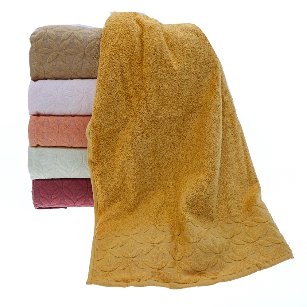 Bulteks Bukle Papatya Banyo Havlusu 70X140 cm - Karışık Renk - 70X140