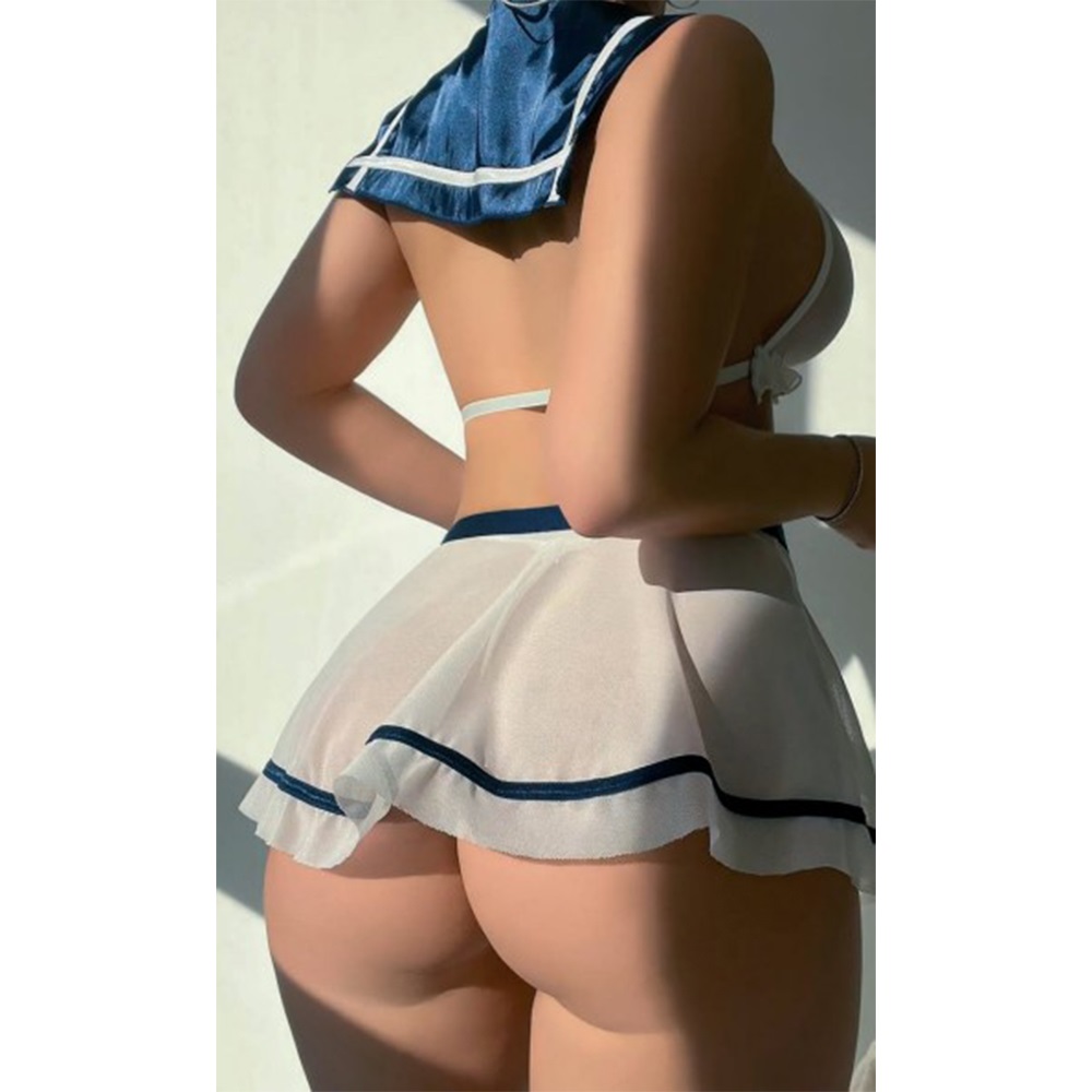 NightLight 3671 Bayan Fantazi Takım Gecelik - Beyaz - S-M