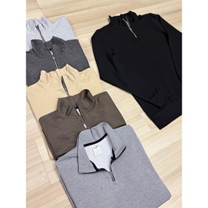 Erkam D4855 Erkek Diagonel Yaka Fermuarlı Sweat S-2XL