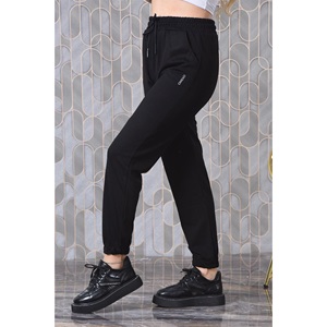 Oysho 086 Bayan Kompak Penye Oysho Baskılı Paça Lastikli Eşofman Alt S-2XL - Ekru - S-M-L-XL-2XL