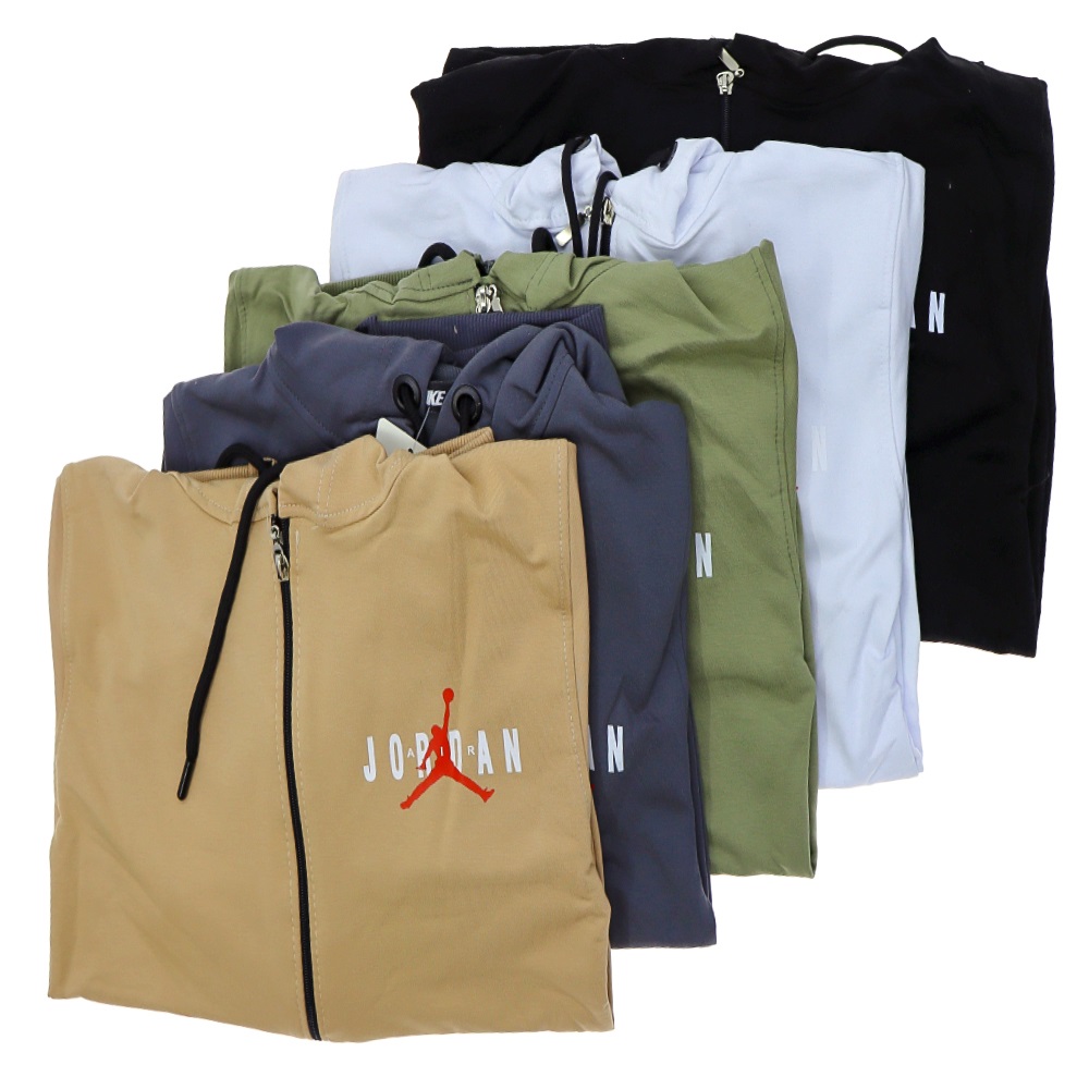 Nıke 11505 Erkek Çocuk Kompak Jordan Baskılı Fermuarlı Kapşonlu Sweat 12-16 Yaş - Mavi - 12-16 YAŞ