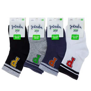 Panda P10 Erkek Çocuk Kolej Mevsimlik Soket Çorap