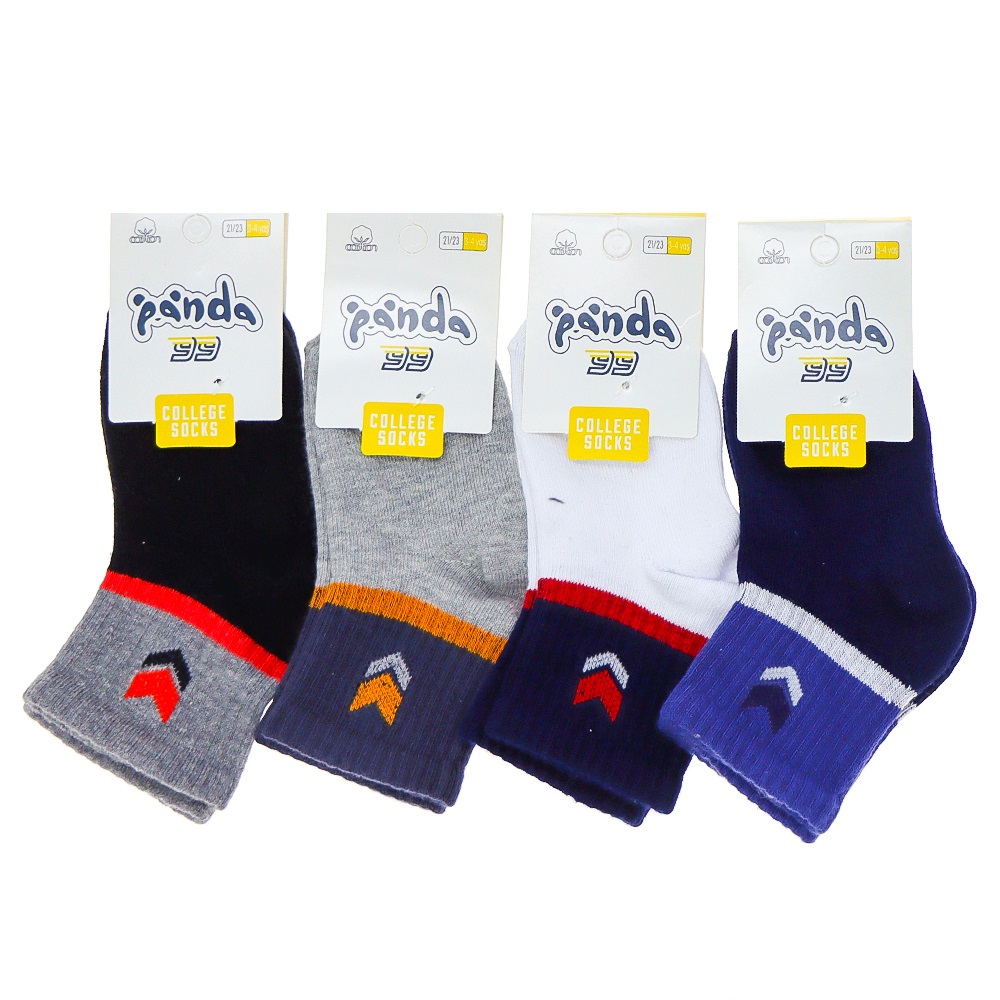 Panda P10 Erkek Çocuk Kolej Mevsimlik Soket Çorap