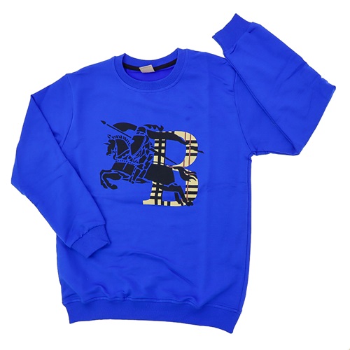 Burberyry Erkek Çocuk Baskılı Sıfır Yaka Sweat 13-16 Yaş - Mint Yeşil - 13-16 YAŞ