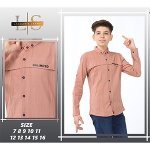 Özyıl Lıfe 6025 Erkek Çocuk Baskılı Düğmeli Keten Gömlek 7-11 Yaş